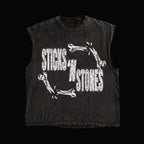 "STICKS 'N STONES" TEE